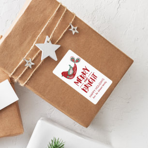 Jul Helgdag Dove Gift-etikett Fraktsedel