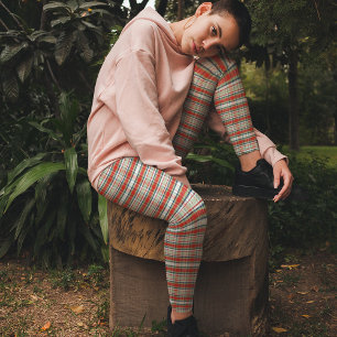 Jul Helgdag Enkel Rustic Red Grönt Play Leggings