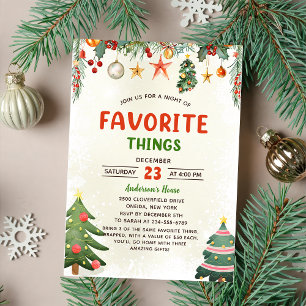 Jul Helgdag Favorite Sak Party-inbjudan Inbjudningar