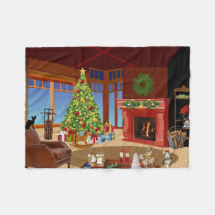 Jul Helgdag Fireplace Fleece filt