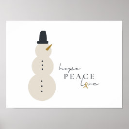 Jul-Helgdag för cancermedvetenhet Skriver Poster