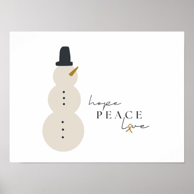 Jul-Helgdag för cancermedvetenhet Skriver Poster (Framsidan)