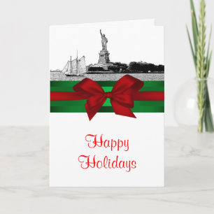 Jul-Helgdag för NYC Etched Frihetsgudinnan Helgkort