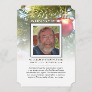 Jul-Helgdag Foto Memorial och tackkort Inbjudningar