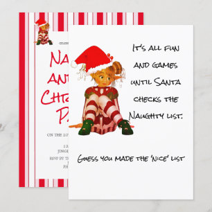 Jul Helgdag Funny Citat Elf Party Inbjudningar