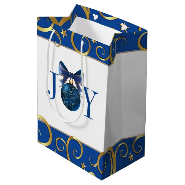 Jul Helgdag Gift Bag JOY Ornament (Baksidan Vinklad)
