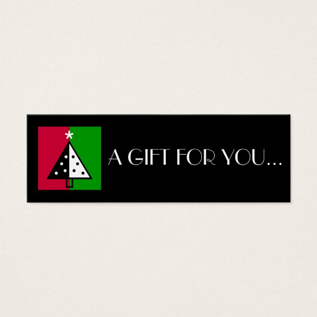 Jul | Helgdag Gift-Märkre Litet Visitkort (Framsidan)