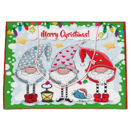 Jul/Helgdag Gnomes Gift Tote