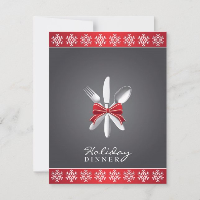 Jul-Helgdag inbjudan till Middagsfest (Framsida)