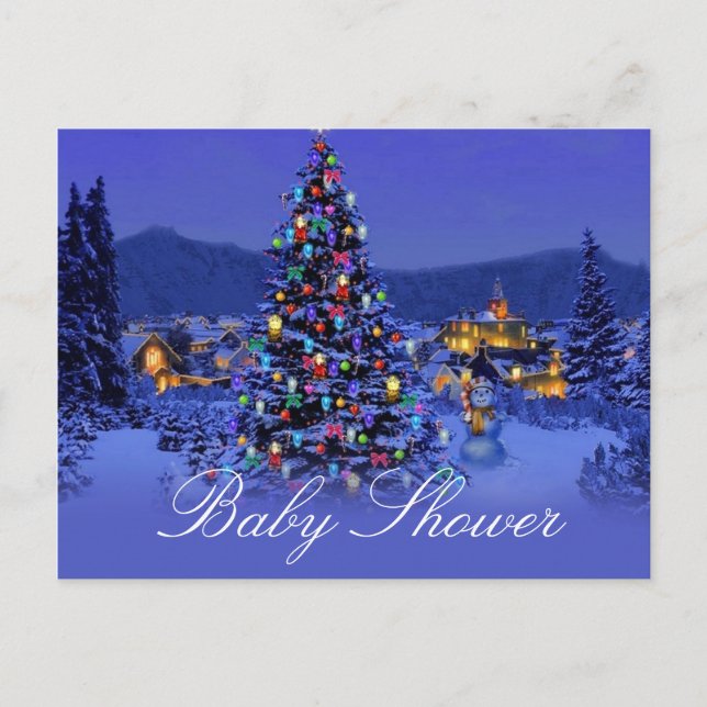 Jul, helgdag. inbjudan vykort (Framsida)