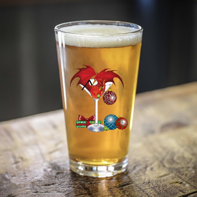 Jul helgdag Joy Dragon Glaskopp (Skapare uppladdad)