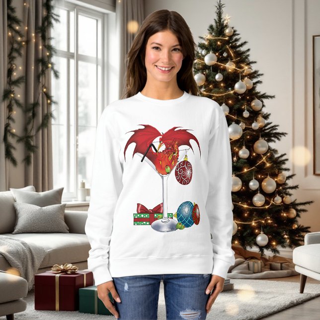 Jul Helgdag Joy Dragon T Shirt (Skapare uppladdad)