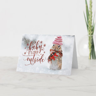 Jul Helgdag - Julafton Cutie Helgkort