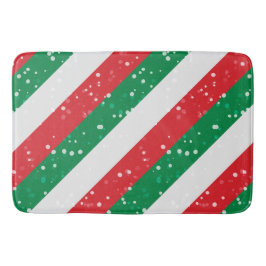 Jul Helgdag Julafton Festive Joy Red White grönt Badrumsmatta