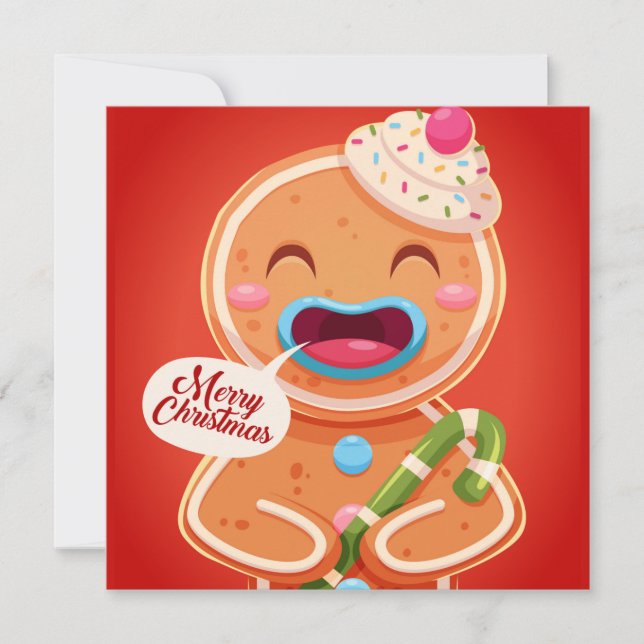 Jul-Helgdag Julkort (Framsida)