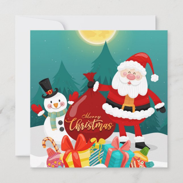 Jul-Helgdag Julkort (Framsida)