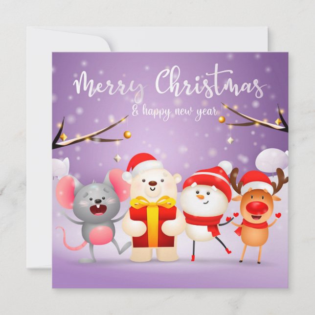 Jul-Helgdag Julkort (Framsida)