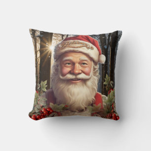Jul helgdag Jultomten, snöskog Kudde