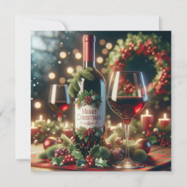 Jul-Helgdag-kort Vin Julkort