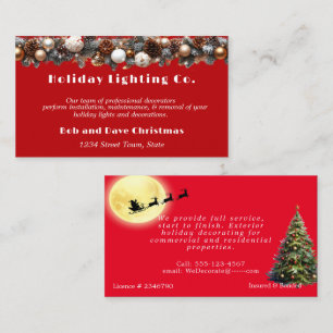 Jul Helgdag Lighting Jultomten Söt Visitkort