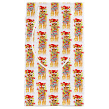 Jul helgdag Llama vattenfärgsrepetera mönster