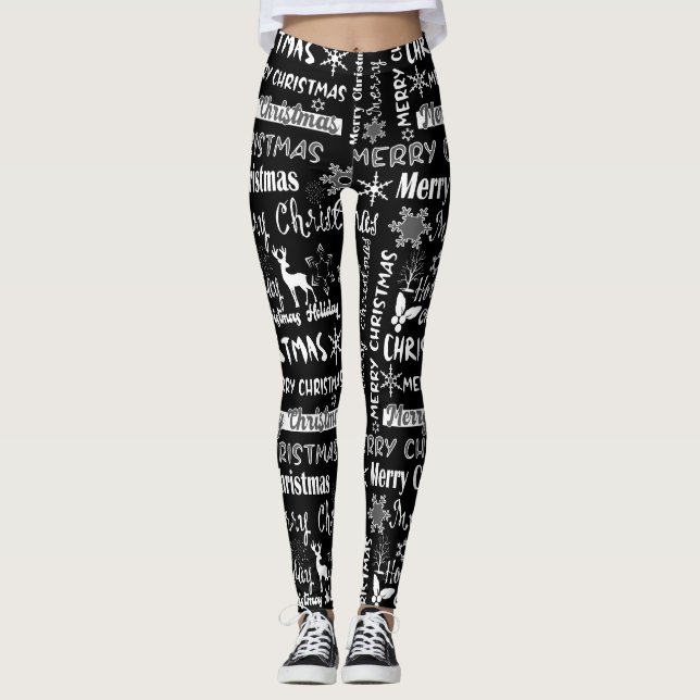 Jul-helgdag, mönster leggings (Framsida)