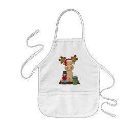 Jul Helgdag Moose Children apron Barnförkläde
