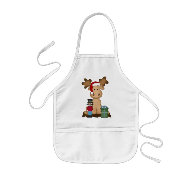 Jul Helgdag Moose Children apron Barnförkläde (Framsidan)