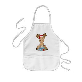Jul Helgdag Moose Children apron Barnförkläde
