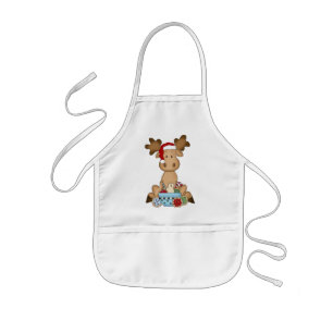 Jul Helgdag Moose Children apron Barnförkläde