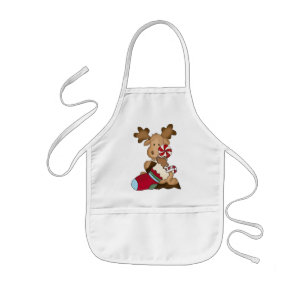 Jul Helgdag Moose Children apron Barnförkläde