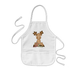 Jul Helgdag Moose Children apron Barnförkläde