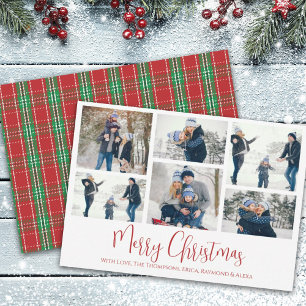 Jul Helgdag Multi 6 Photo Rustic Play Julkort