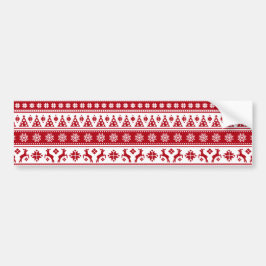 Jul Helgdag Norden Mönster Mysigt Bildekal
