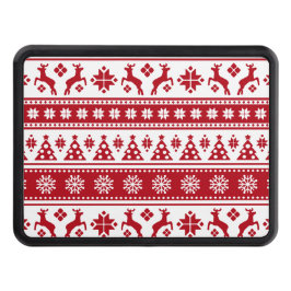 Jul Helgdag Norden Mönster Mysigt Dragkroksskydd