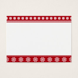 Jul Helgdag Norden Mönster Mysigt Visitkort