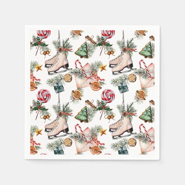 Jul-Helgdag Pappra Pappersservett (Framsidan)