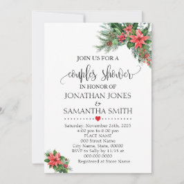 Jul Helgdag Par Shower Möhippa Inbjudningar