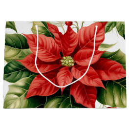 Jul Helgdag Poinsettia Holly Berry Red Grönt