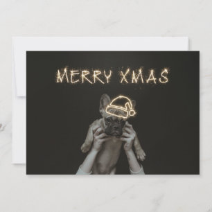 Jul-Helgdag Pug Hund-kort Julkort