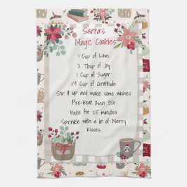 Jul Helgdag Recie Baking Cute Red Kökshandduk