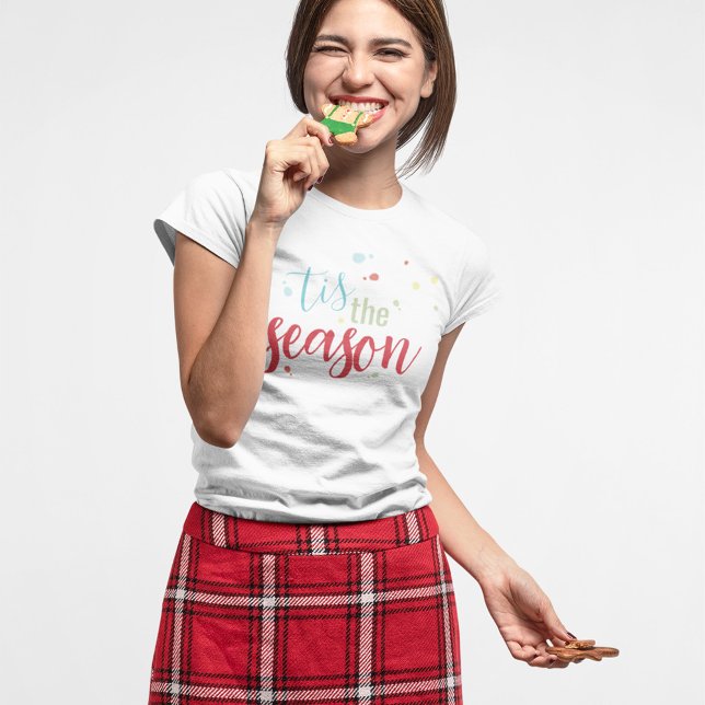 Jul Helgdag Simple Festive Tis the Season T Shirt (Tis the season holiday t shirt)