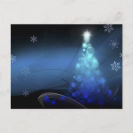 Jul Helgdag Snöflingor Blue Helg Vykort