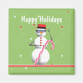 Jul Helgdag Snögubbe Magnet