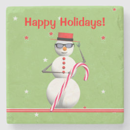 Jul Helgdag Snögubbe Underlägg Sten