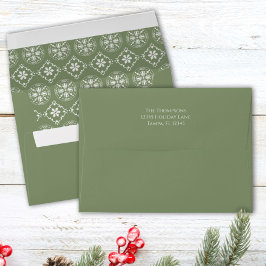 Jul Helgdag Snowflake Simple Winter Mönster