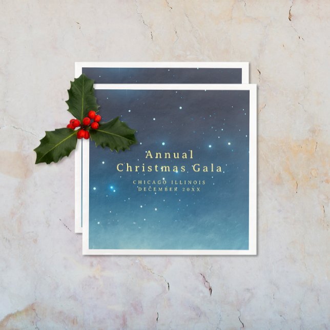 Jul Helgdag Stars Pappersservett (Christmas Holiday Stars Paper Napkin (multiple shown))