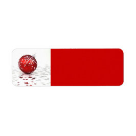 Jul Helgdag Stars Returadress Etikett