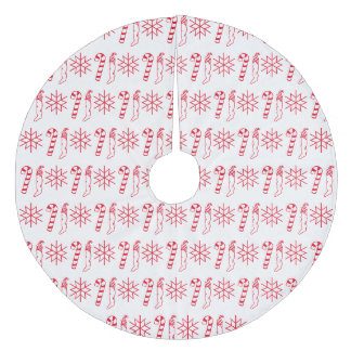 Jul Helgdag Stocking Santa Säsonhälsningars Julgransmatta Fleece