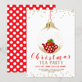 Jul Helgdag Tea Party Inbjudningar